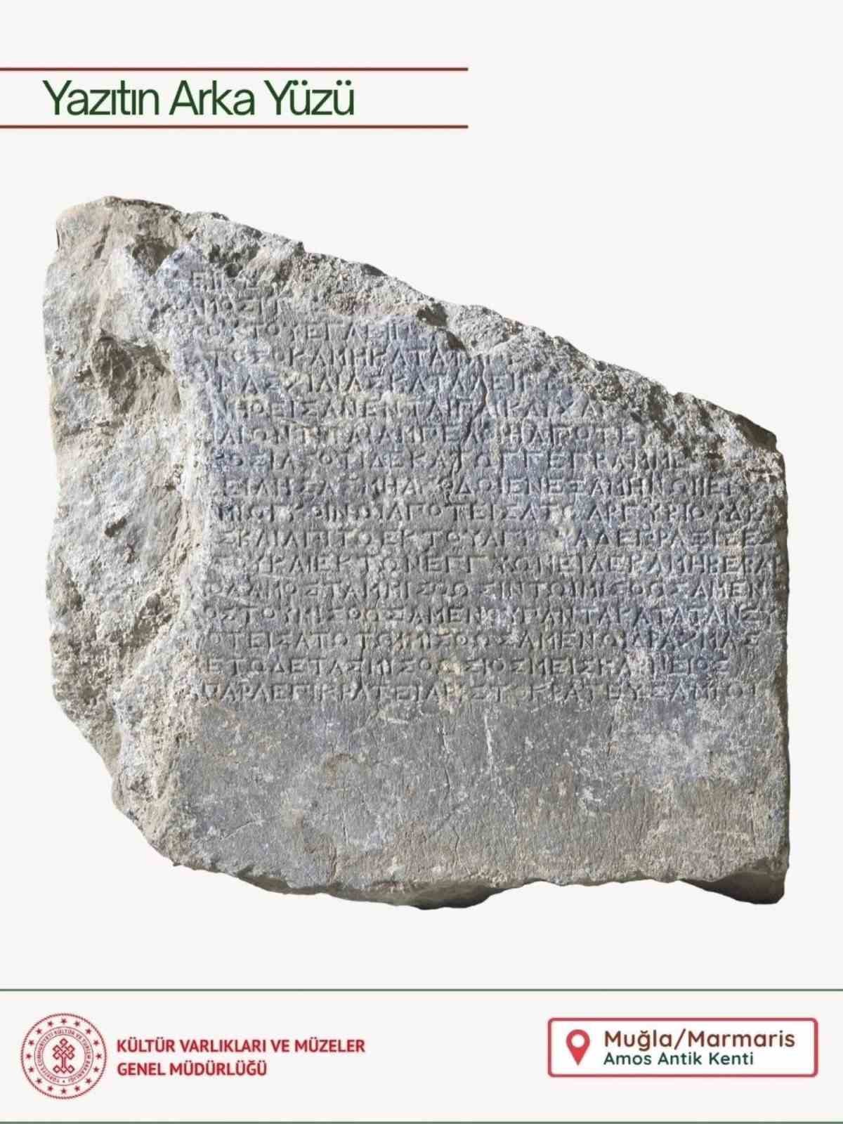 Amos Antik Kenti’nden 2 bin 200 yıllık kira sözleşmesi
