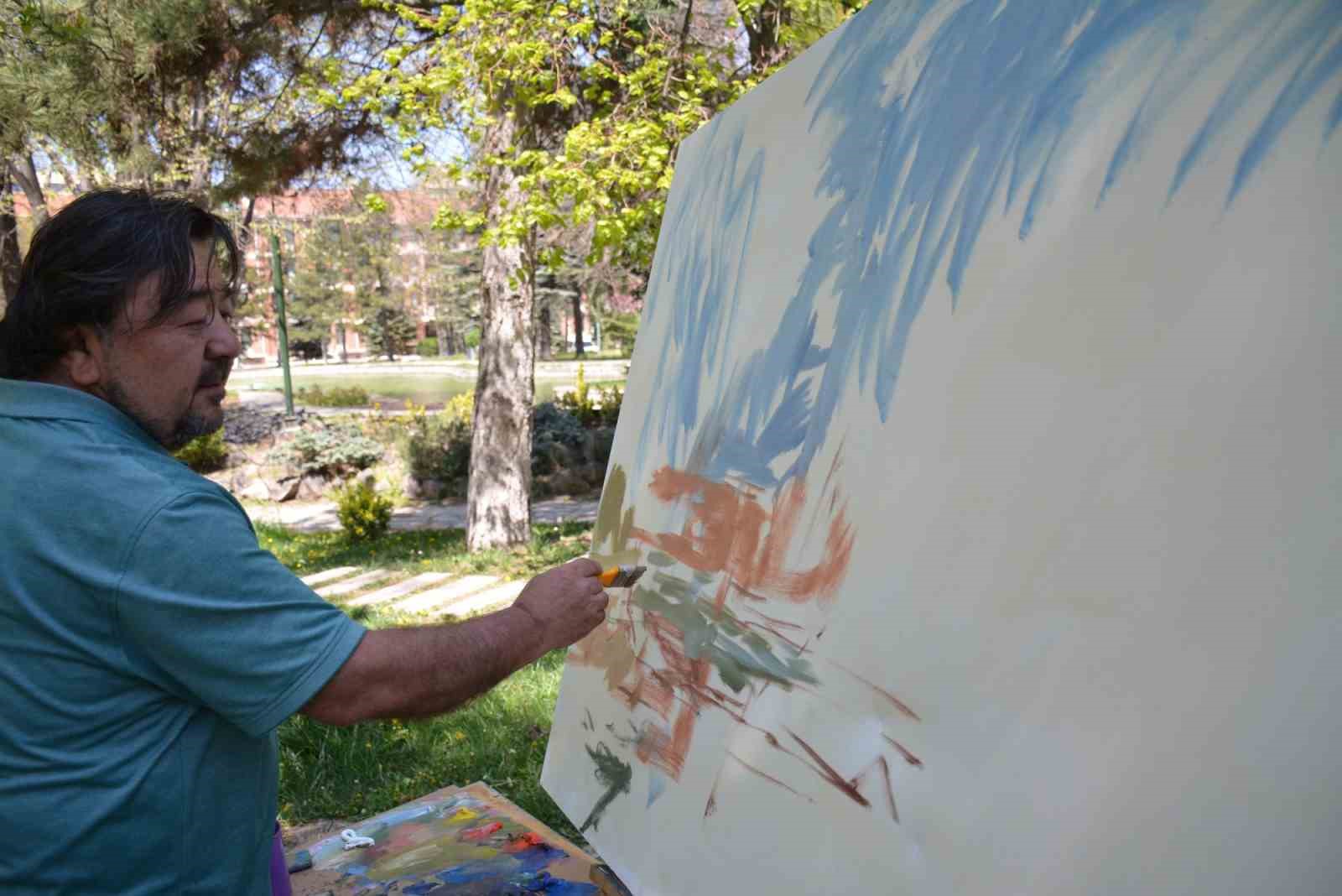 Anadolu Üniversitesi Japon Bahçesinde "Açık Hava Resim Çalıştayı"
