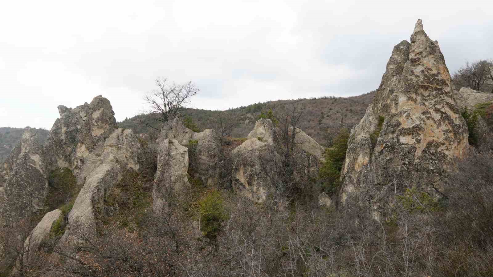 Ankara’da Kapadokya’yı andıran doğa harikası: Abacı Peribacaları
