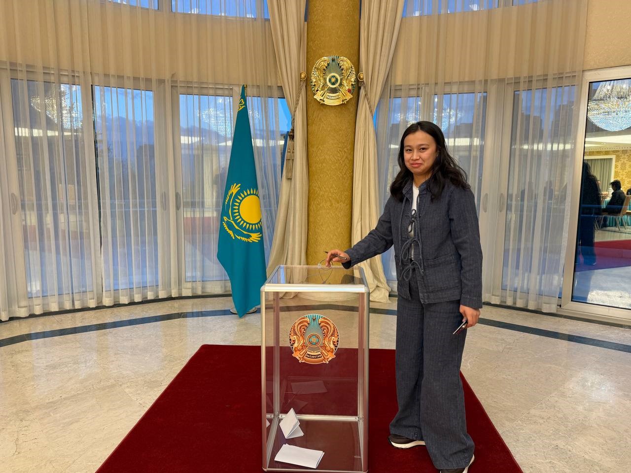 Ankara’da Kazakistan vatandaşları sandık başına gitti
