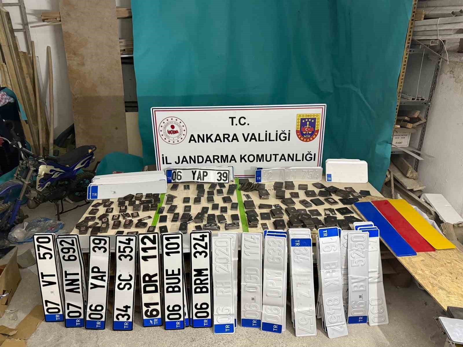 Ankara’da sahte plaka basımı yapan 2 şüpheli gözaltına alındı
