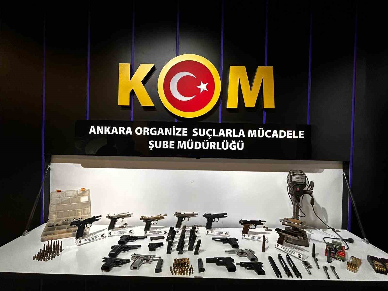 Ankara’da silah kaçaklığı operasyonunda gözaltına alınan 8 şüpheliden 4’ü tutuklandı
