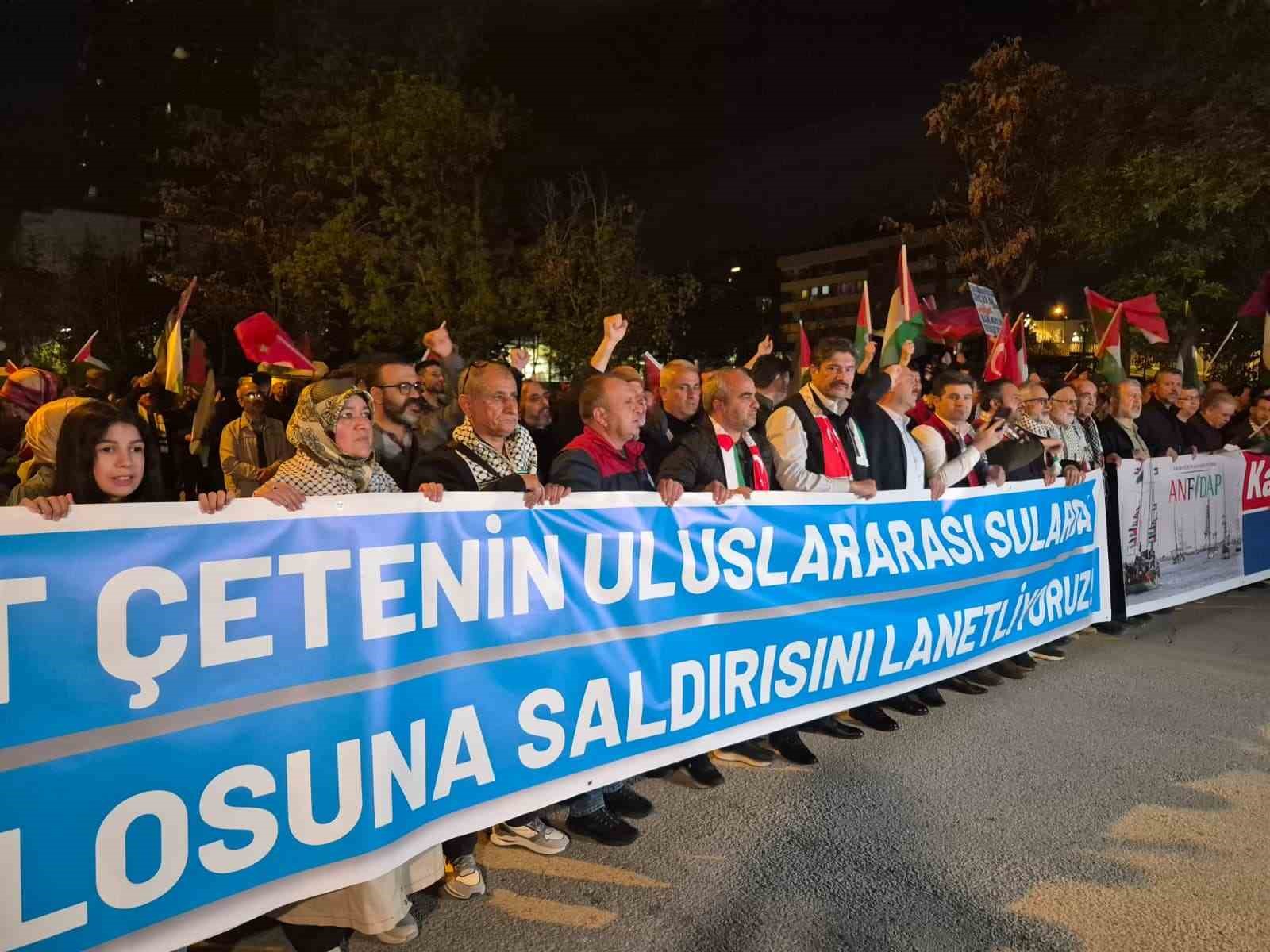 Ankara’da Sumud Filosu eylemi
