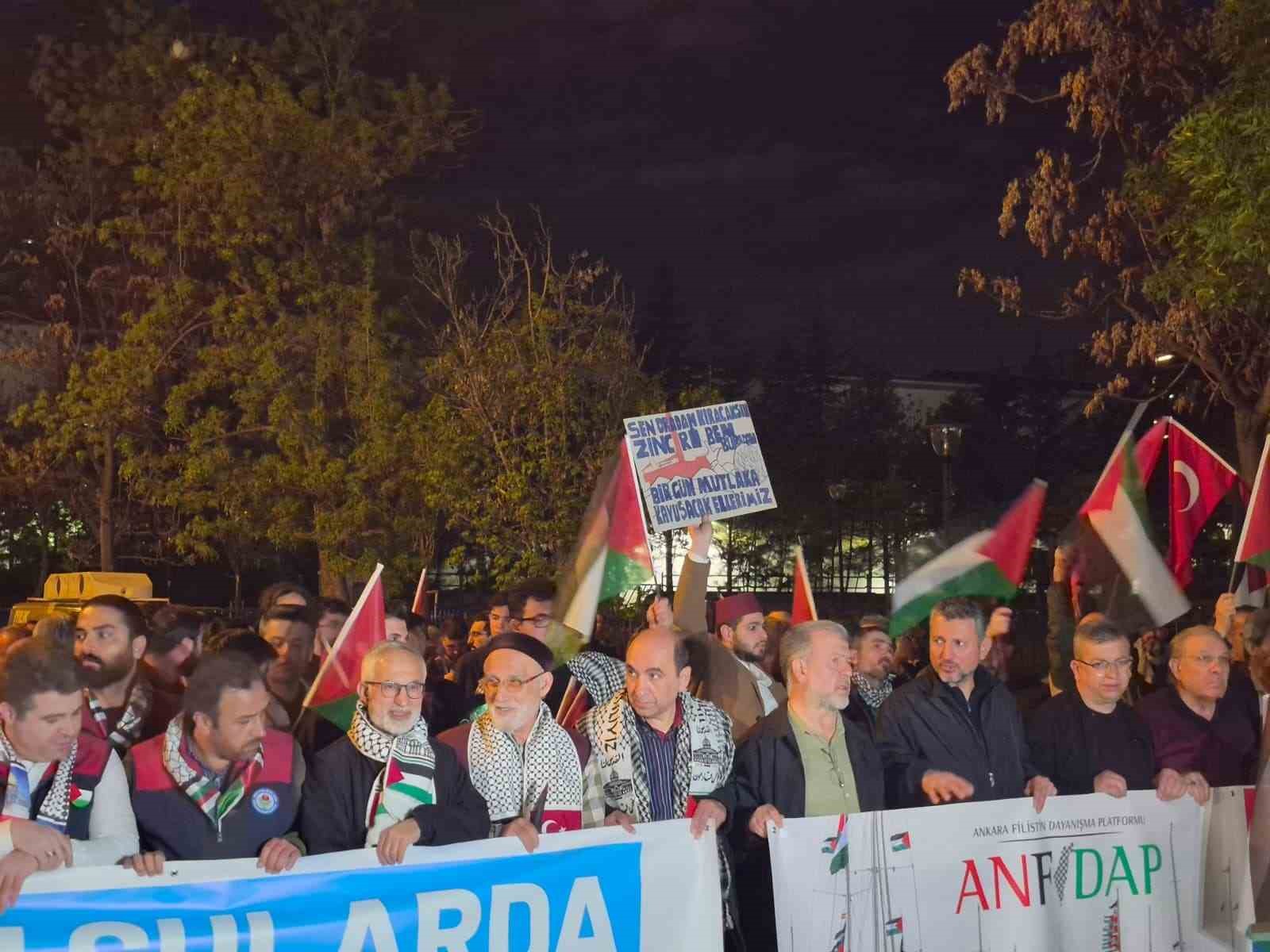 Ankara’da Sumud Filosu eylemi
