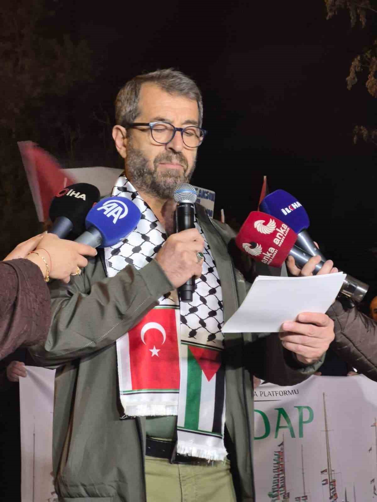 Ankara’da Sumud Filosu eylemi
