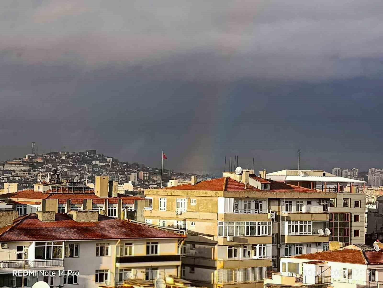 Ankara’da yağmur sonrası gökkuşağı hayran bıraktı
