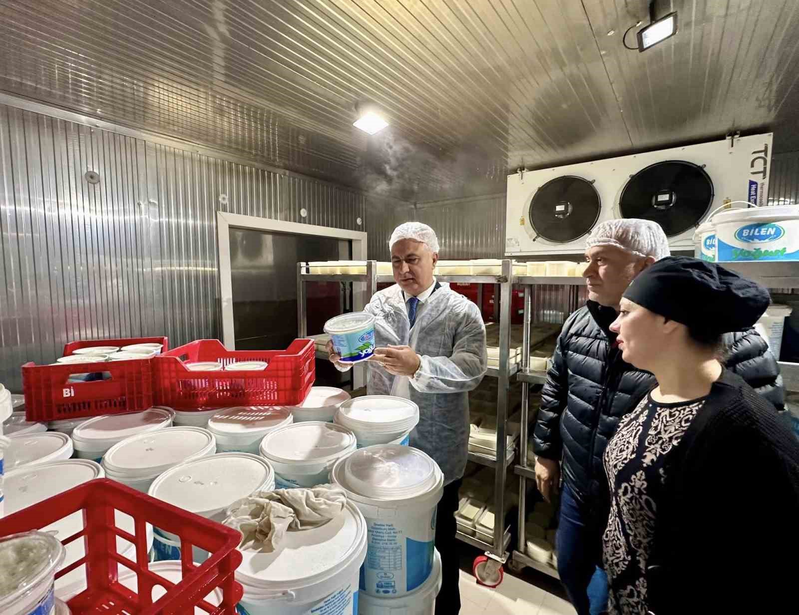 Antakya’da süt ürünleri üreten firma incelendi
