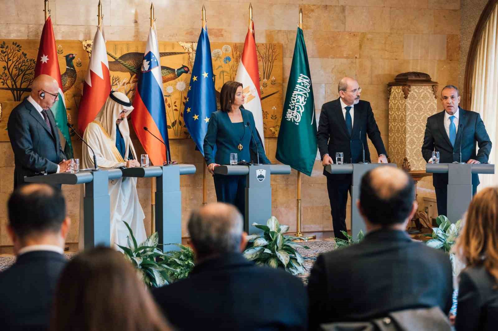 Arap-İslam Bakanlar Komitesi, Slovenya Dışişleri Bakanı ile görüştü
