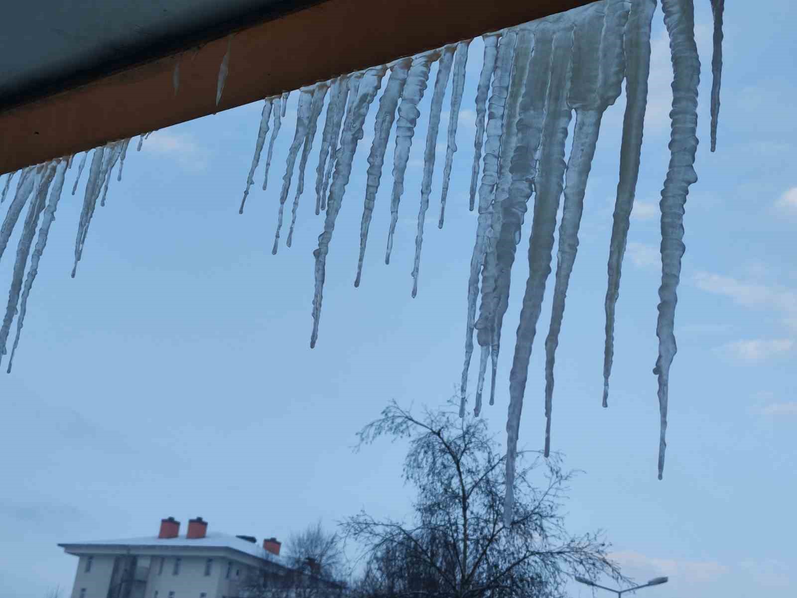 Ardahan’da kar yerini soğuk havaya bıraktı
