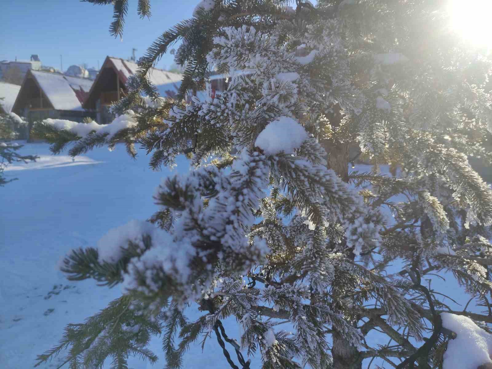 Ardahan’da Sibirya soğukları başladı, Göle eksi 36’yı gördü
