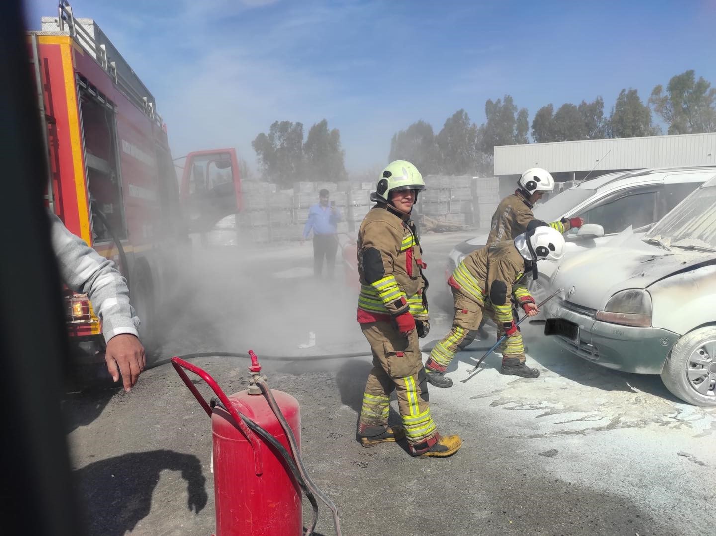 Arsuz’da araç yangını
