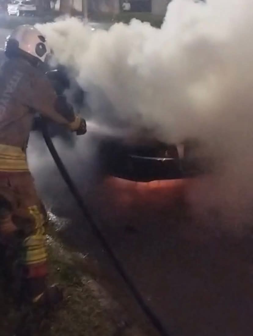 Arsuz’da otomobil yangını
