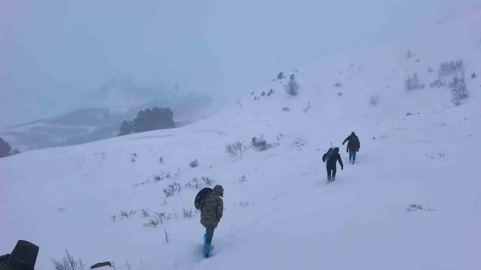Artvin’de çığ altında kalan çobanları arama çalışmaları sürüyor
