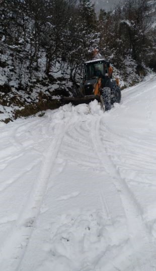 Artvin’de kar nedeniyle 18 köy yolunda ulaşım sağlanamıyor
