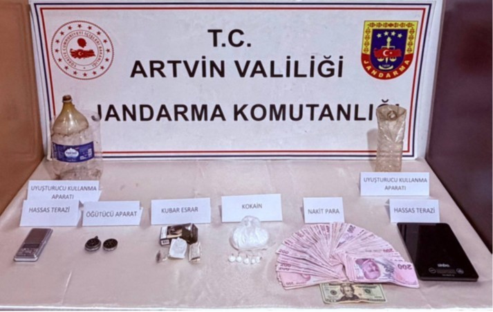 Artvin’de uyuşturucu operasyonu
