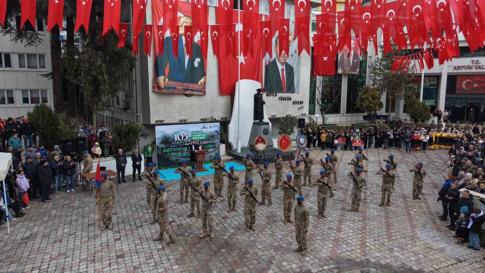 Artvin’in kurtuluşunun 105. yılı kutlamaları
