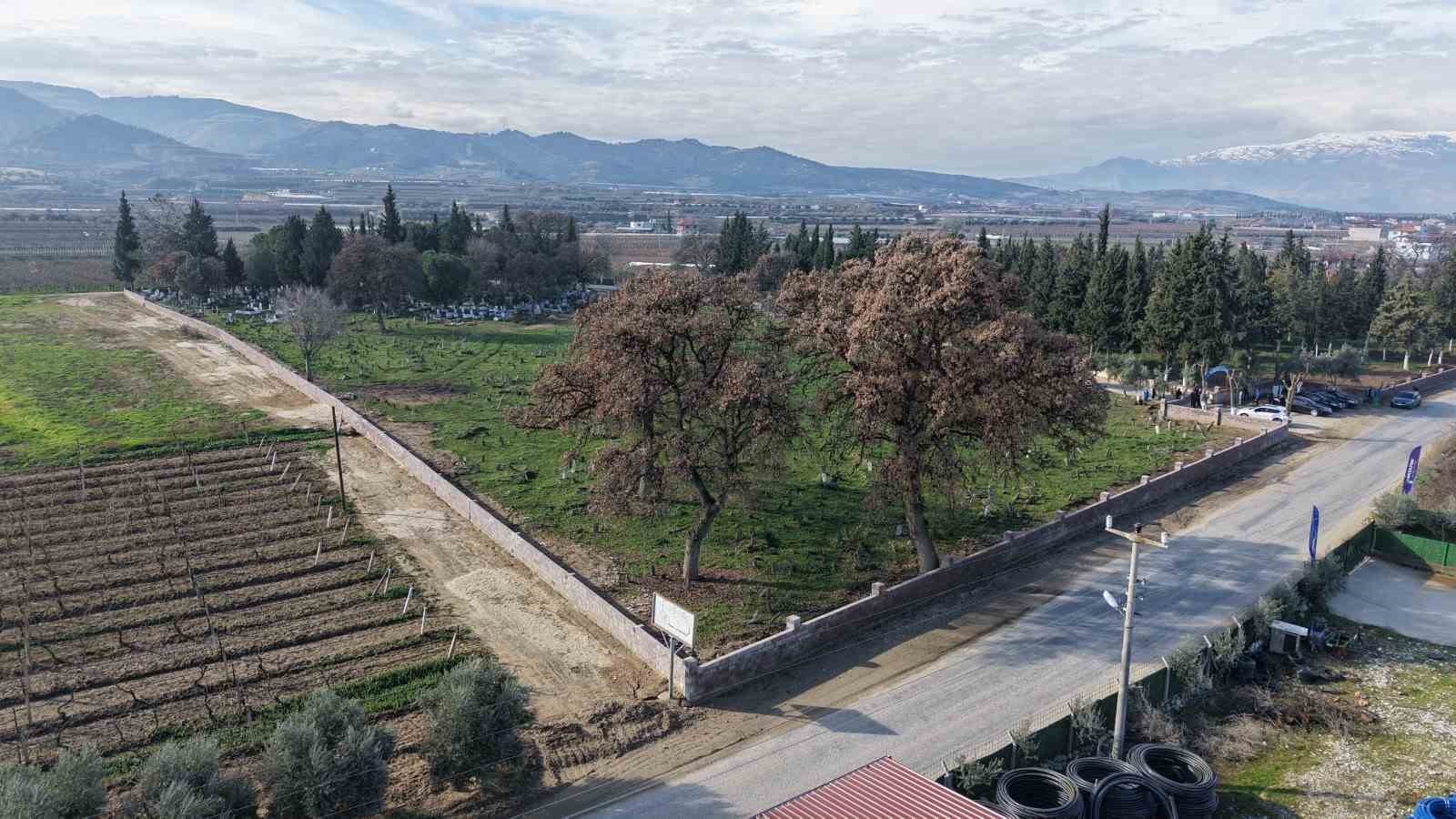 Aşağı Koçaklar Mezarlığı güvenli hale getirildi
