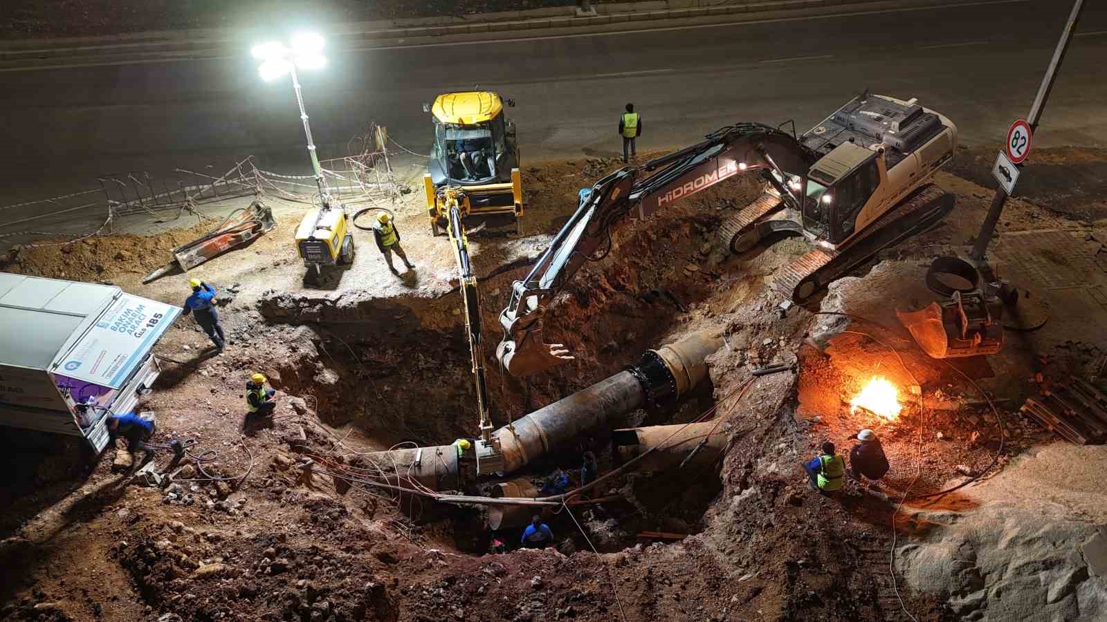 ASAT’tan Duraliler 1 Ana İsale Hattı’nda yoğun mesai
