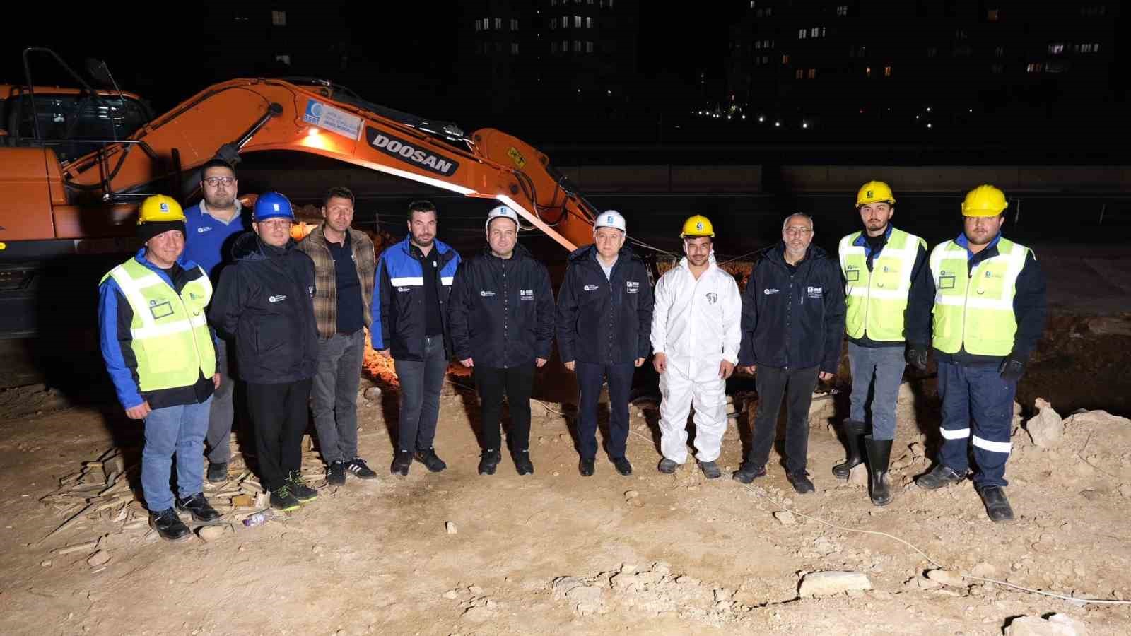 ASAT’tan Duraliler 1 Ana İsale Hattı’nda yoğun mesai
