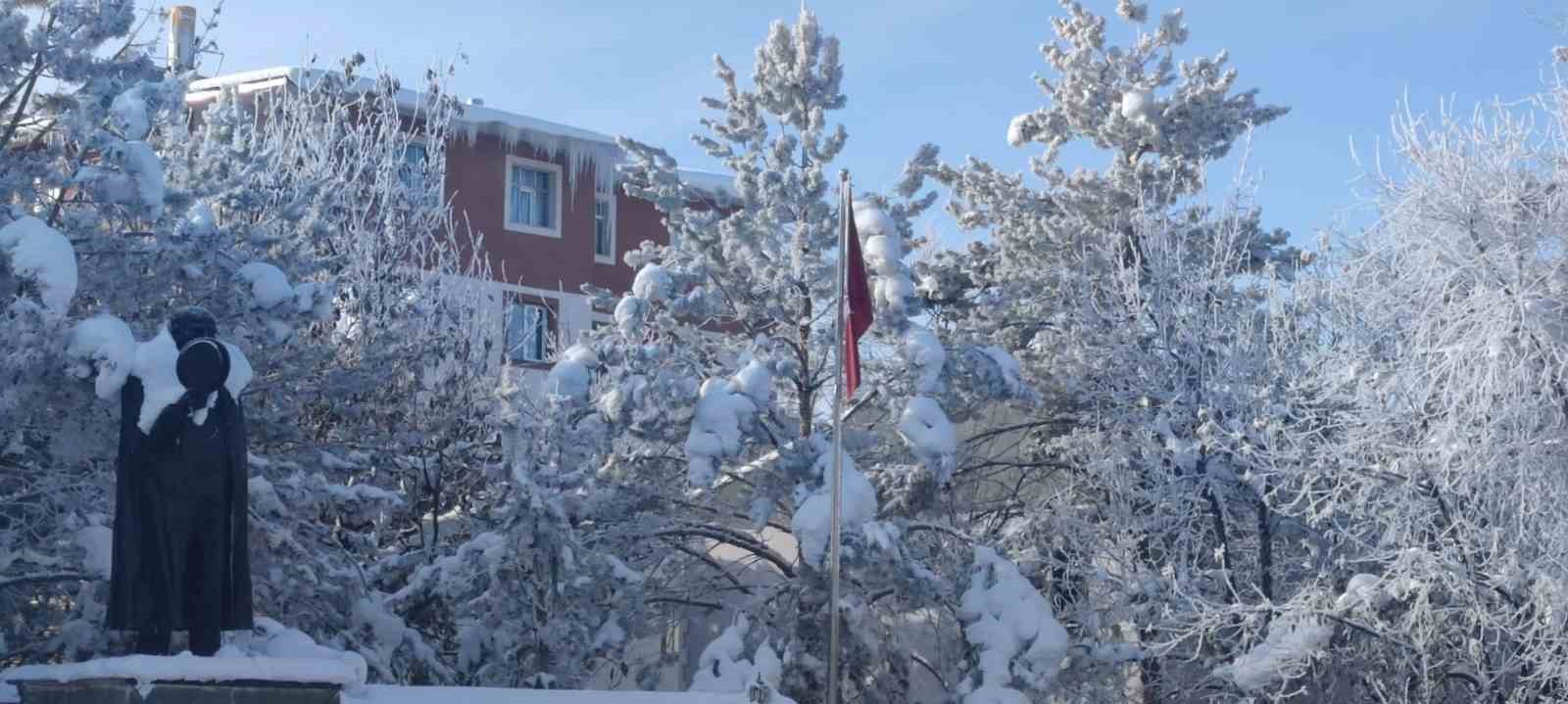 Aşkale’de dondurucu soğuklar hayatı felç etti
