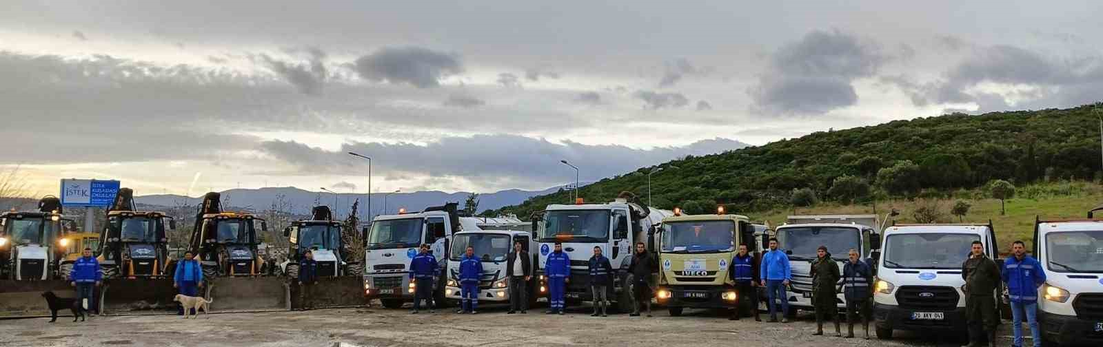 ASKİ ve Aydın Büyükşehir Belediyesi yağışlara hazır
