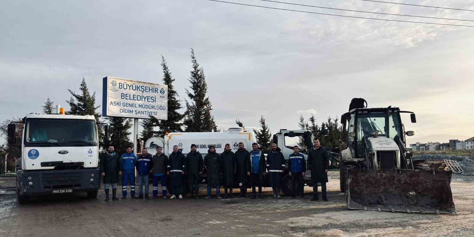 ASKİ ve Aydın Büyükşehir Belediyesi yağışlara hazır
