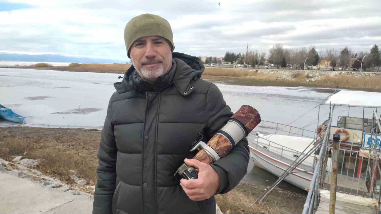 Astsubaylıktan kuş fotoğrafçılığına, Beyşehir Gölünde bir doğa sevdalısı
