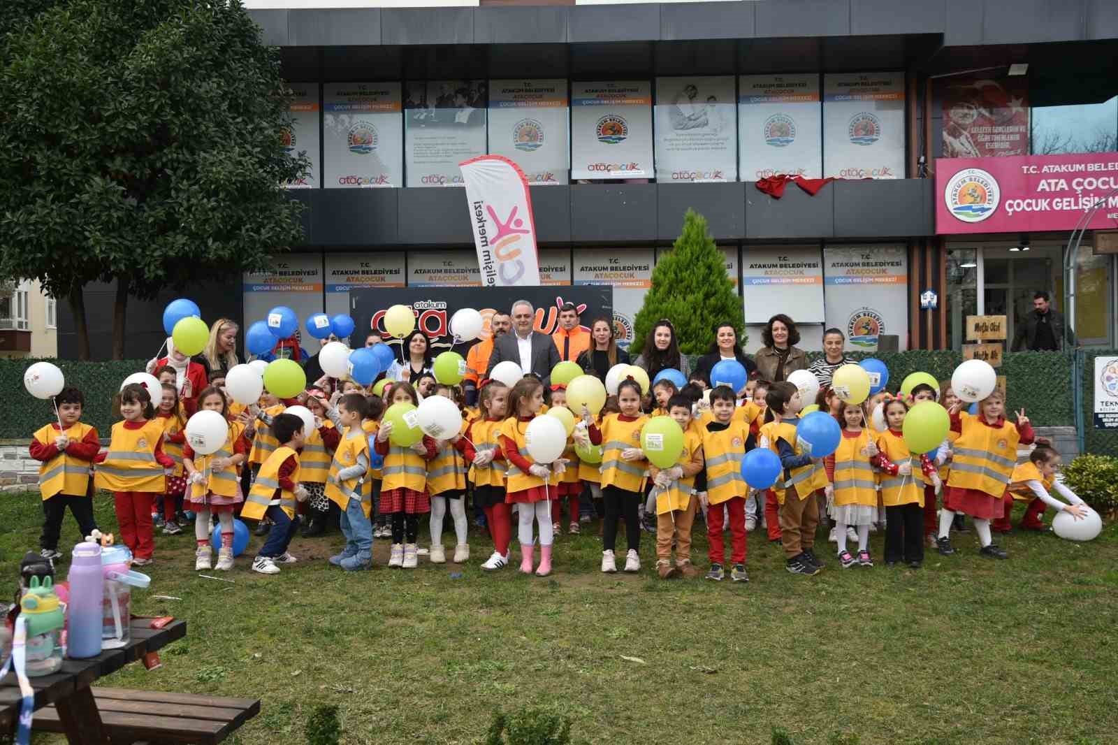 Atakum’da çocuklardan çevre temizliği konusunda anlamlı etkinlik
