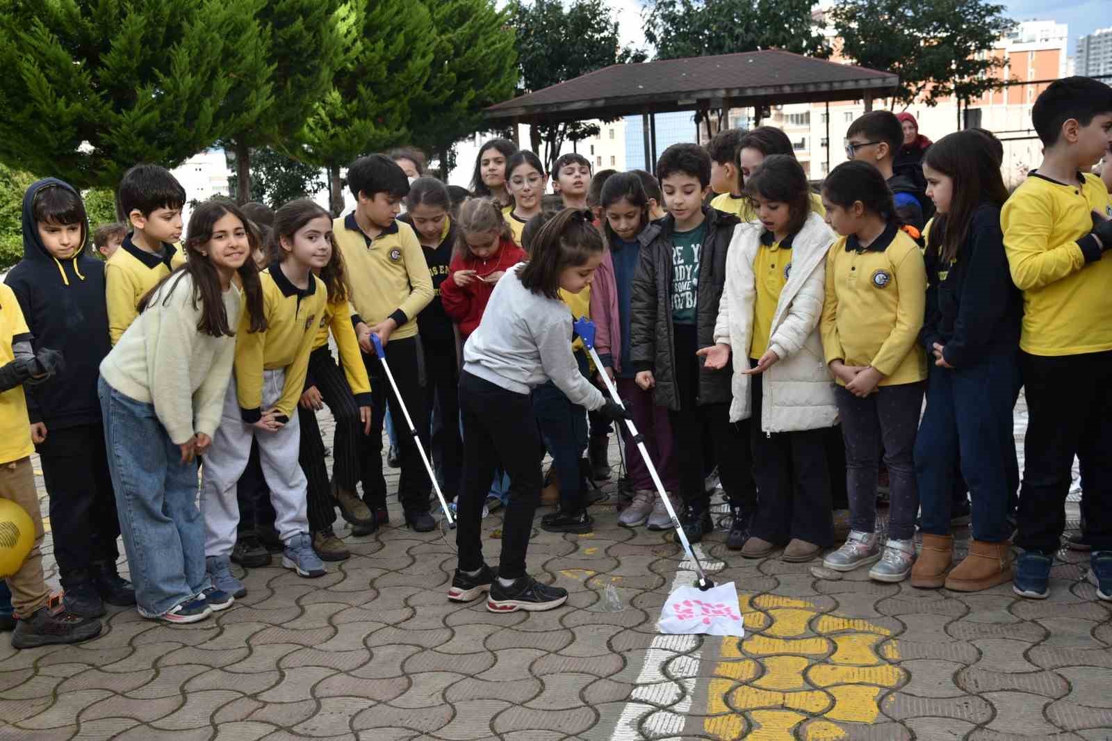 Atakum’da çocuklardan çevre temizliği konusunda anlamlı etkinlik
