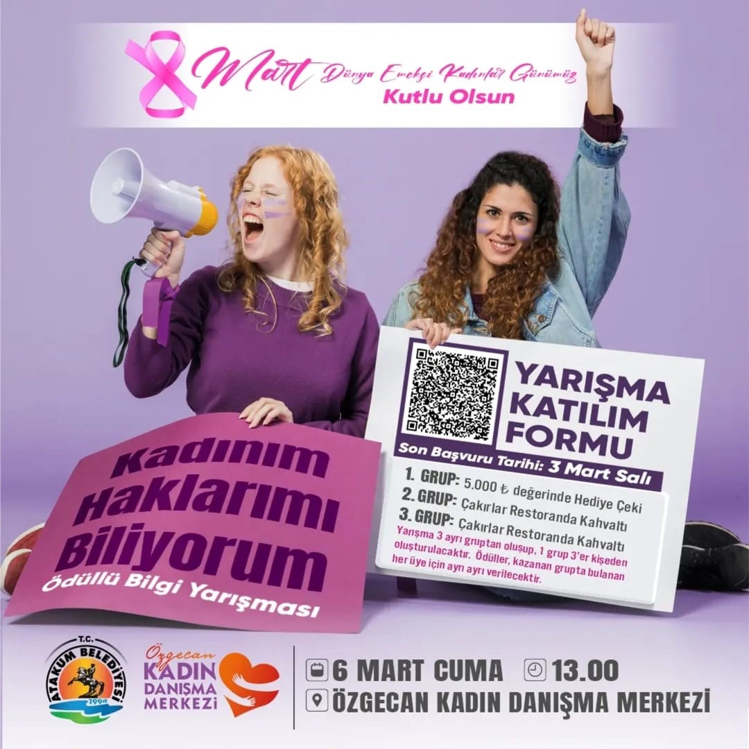 Atakum’da kadınlar için hafta boyu programlar düzenlenecek
