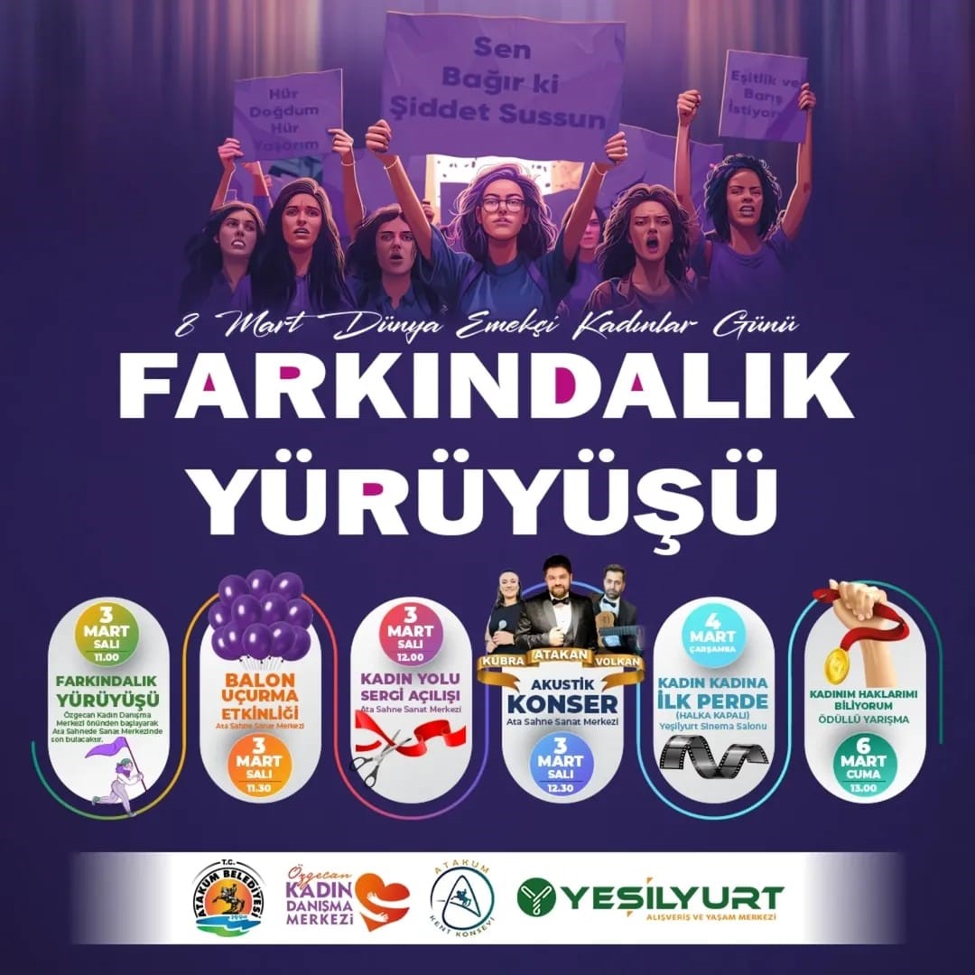 Atakum’da kadınlar için hafta boyu programlar düzenlenecek
