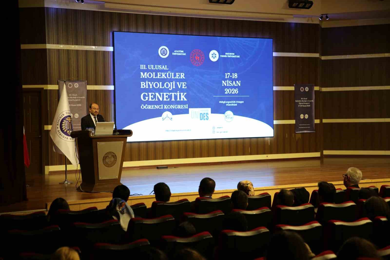 Atatürk Üniversitesi’nde "Moleküler Biyoloji ve Genetik" zirvesi
