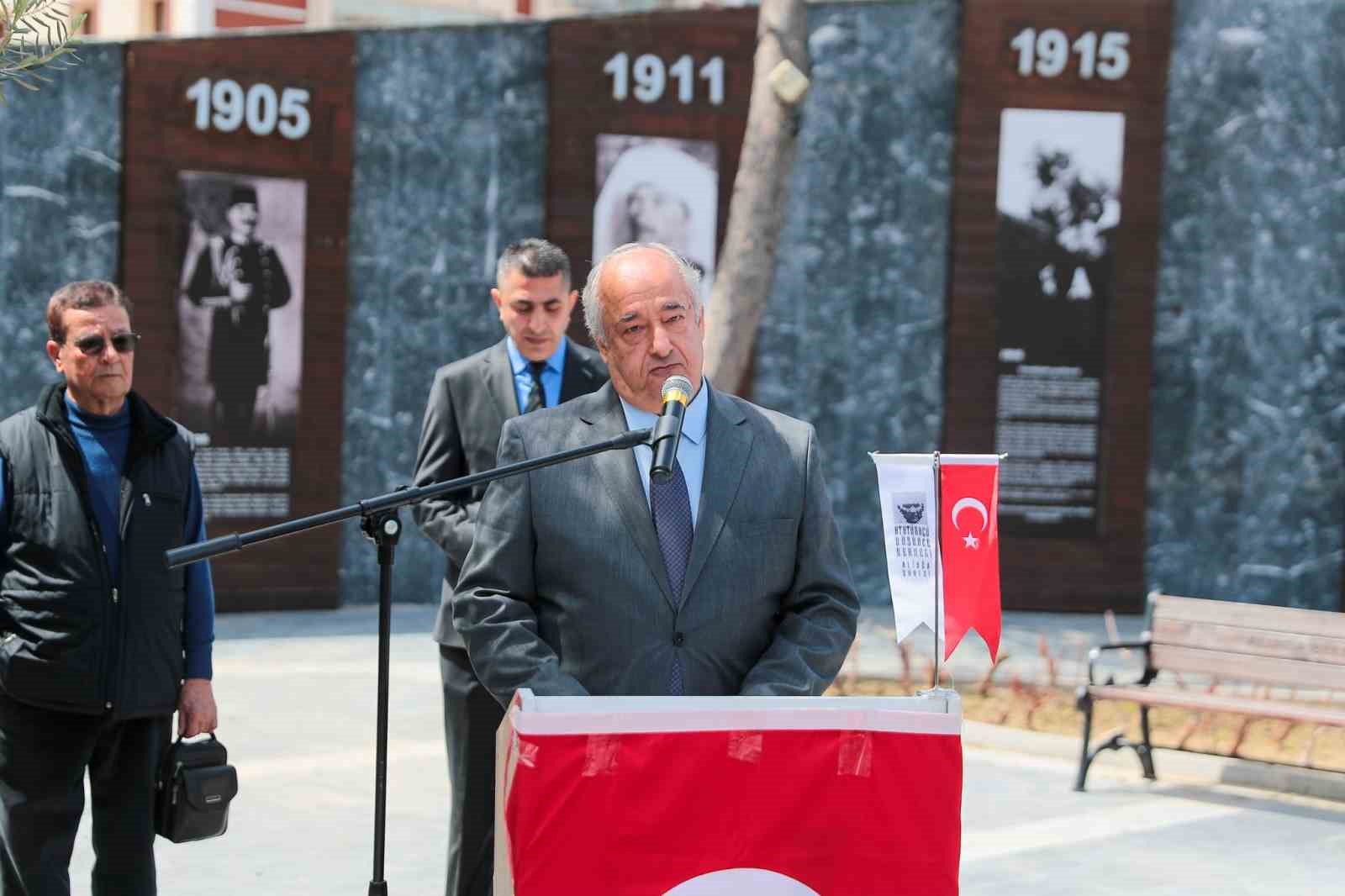 Atatürk’ün Aliağa’ya gelişinin 92. yıl dönümü törenlerle kutlandı
Atatürk’ün Aliağa’ya gelişinin 92. yıl dönümü törenlerle kutlandı