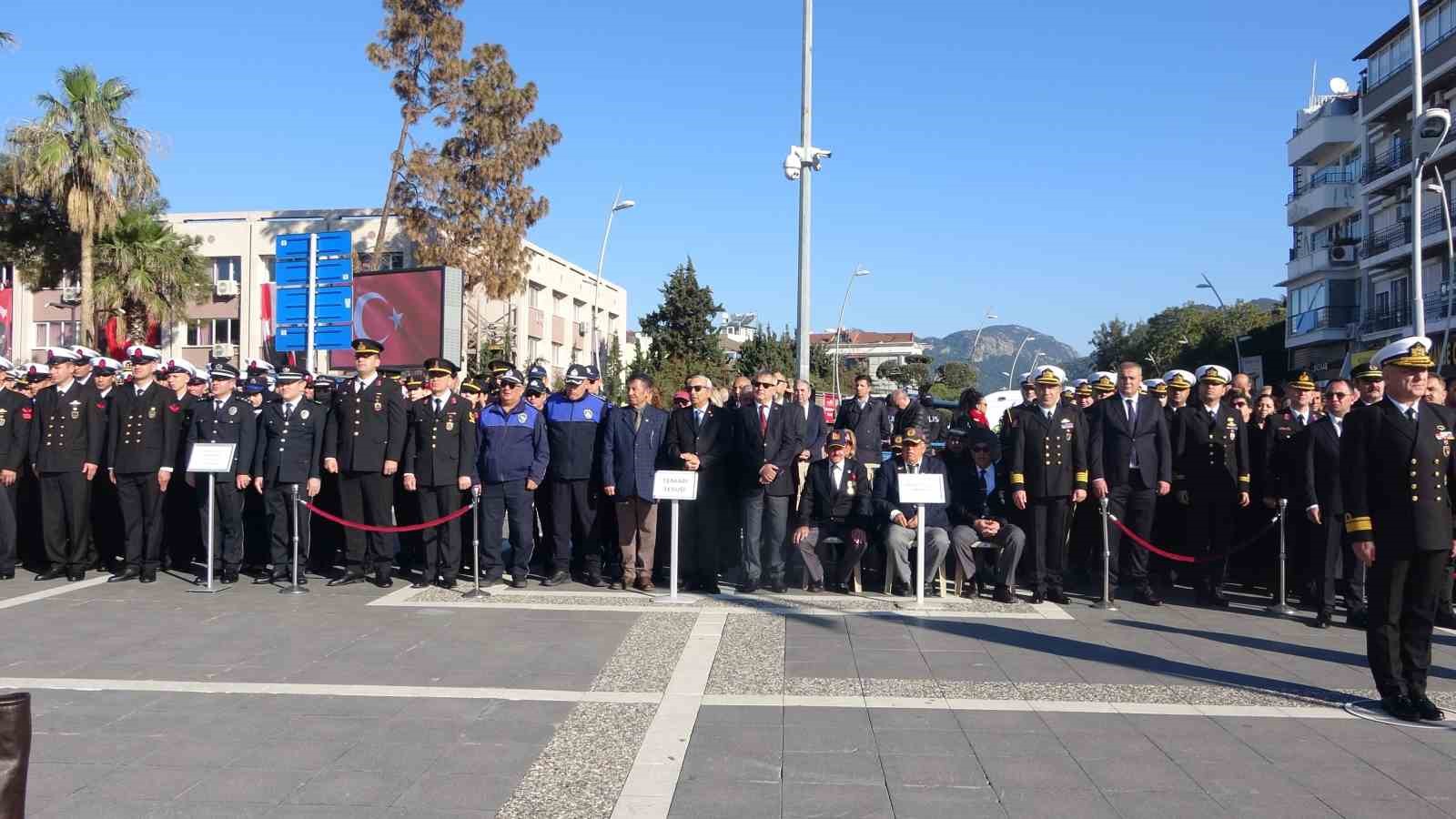 Atatürk’ün Marmaris’e gelişinin 91. yıl dönümü törenlerle anıldı
