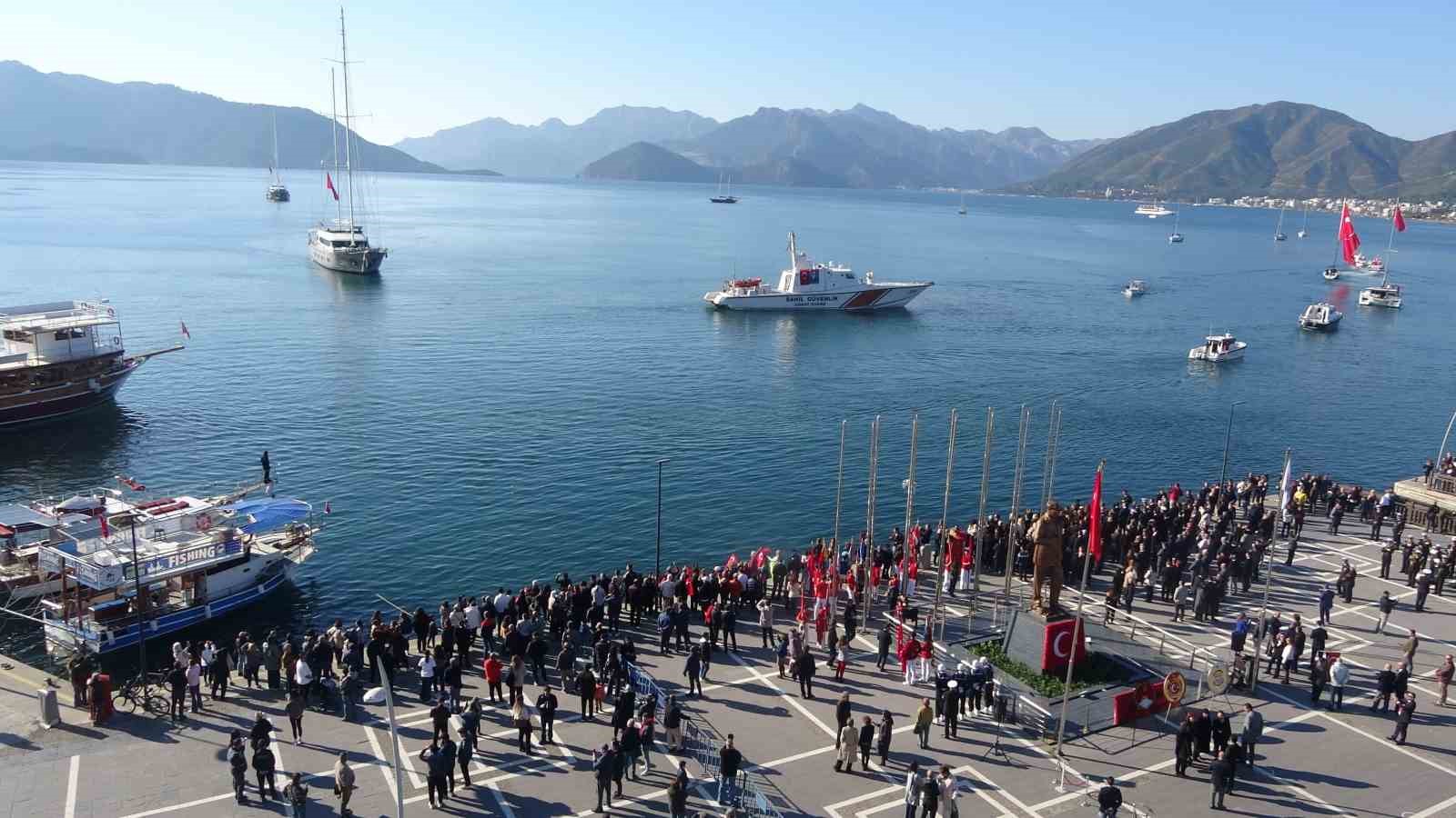 Atatürk’ün Marmaris’e gelişinin 91. yıl dönümü törenlerle anıldı
