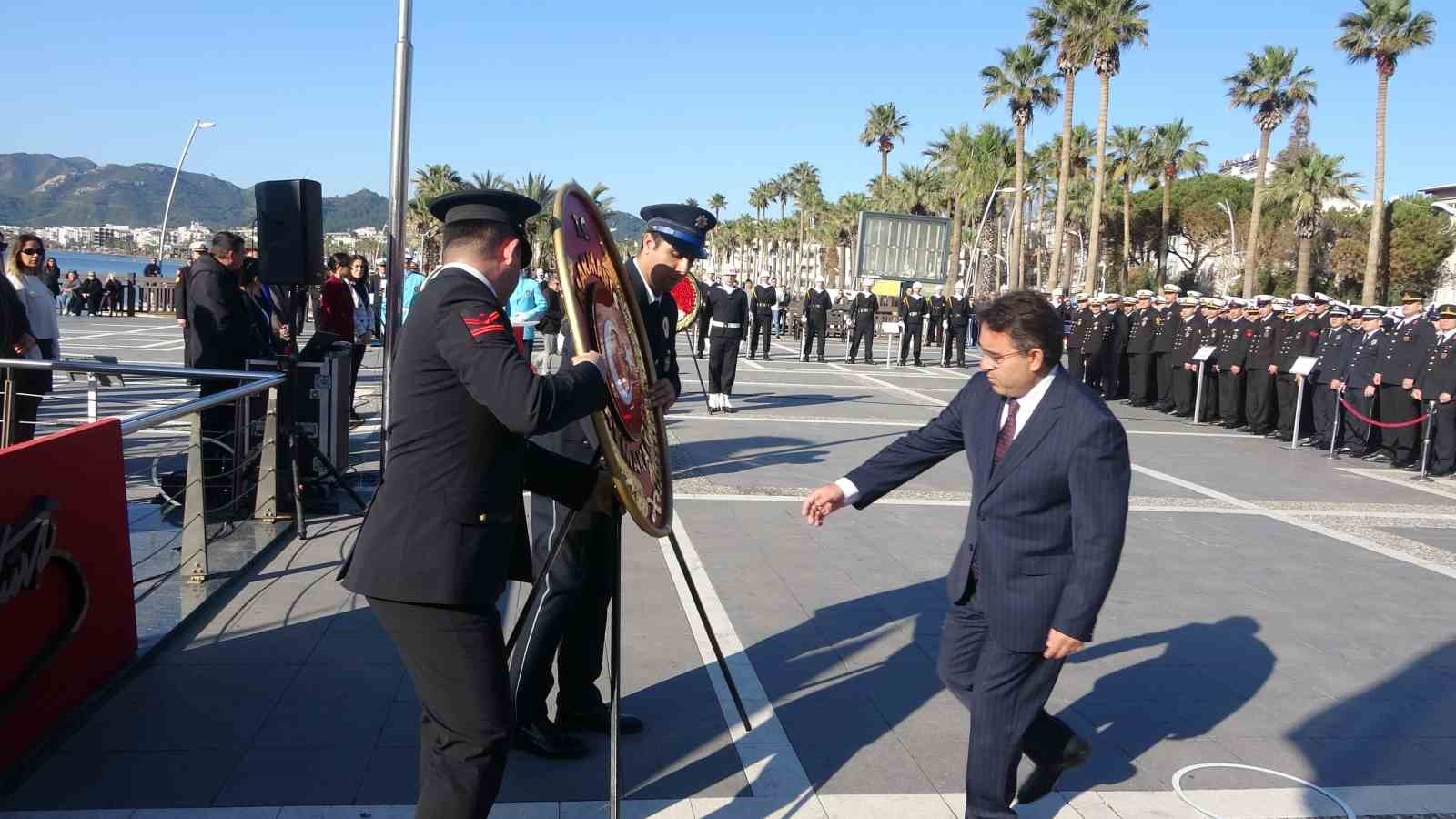 Atatürk’ün Marmaris’e gelişinin 91. yıl dönümü törenlerle anıldı
