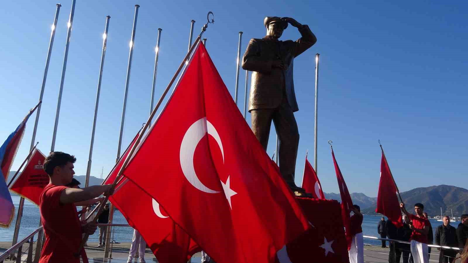 Atatürk’ün Marmaris’e gelişinin 91. yıl dönümü törenlerle anıldı
