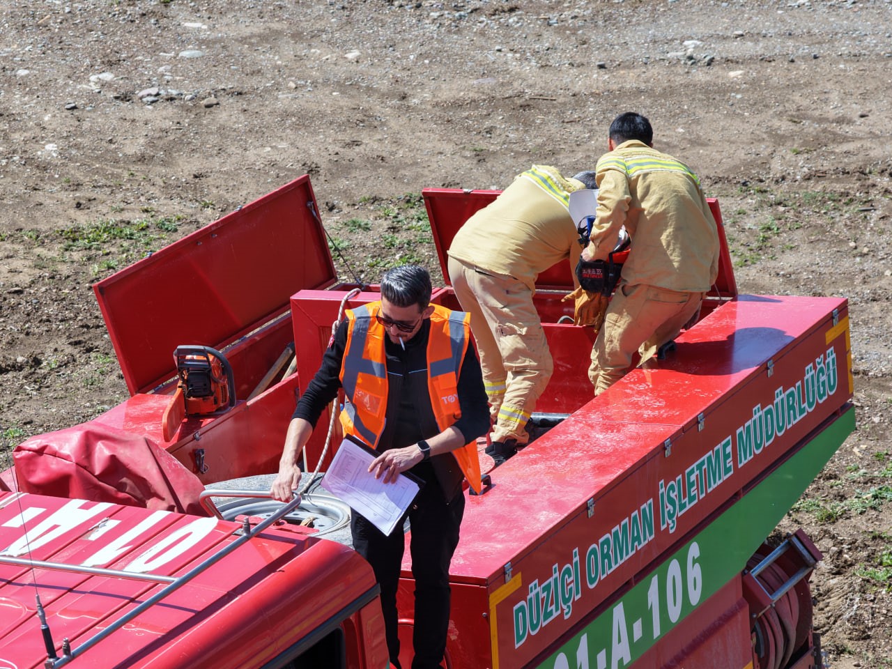 Ateş savaşçılarının TOY’u nefes kesti
