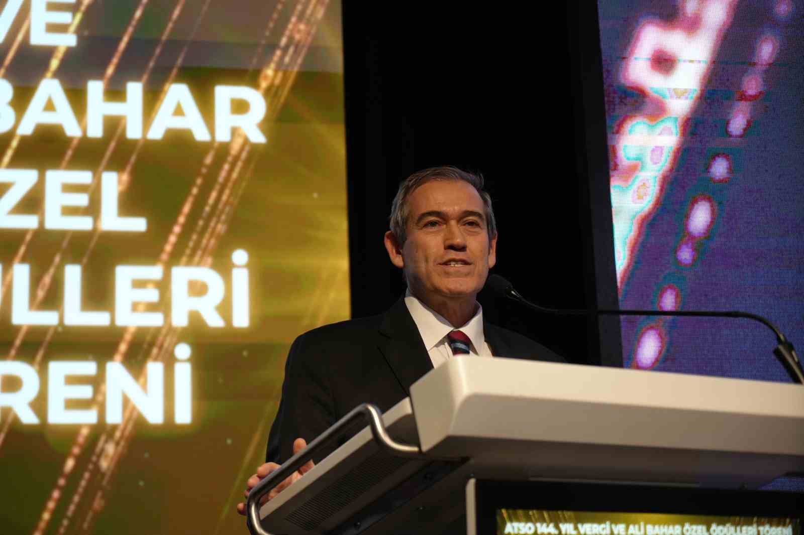 ATSO’nun 144. yılında ekonomi ve Antalya uyarısı: "Deniz trafiğimizi arttırarak, karayolu sıkışıklığımızı bir şekilde azaltalım"
