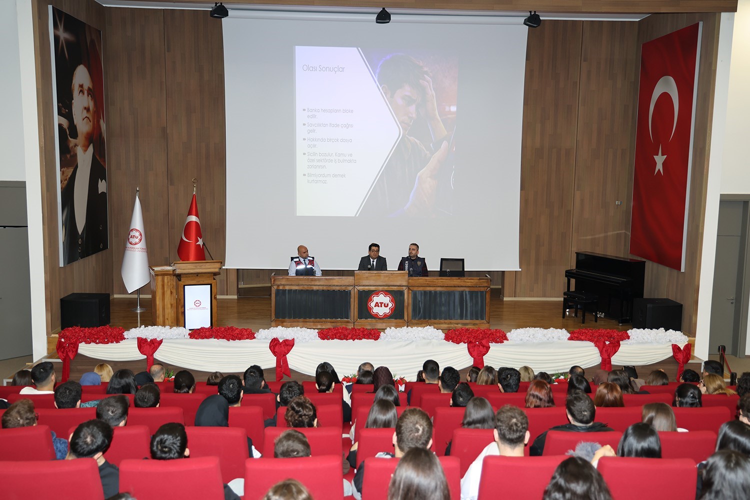 ATÜ’de öğrenciler İBAN dolandırıcılığına karşı bilgilendirildi
