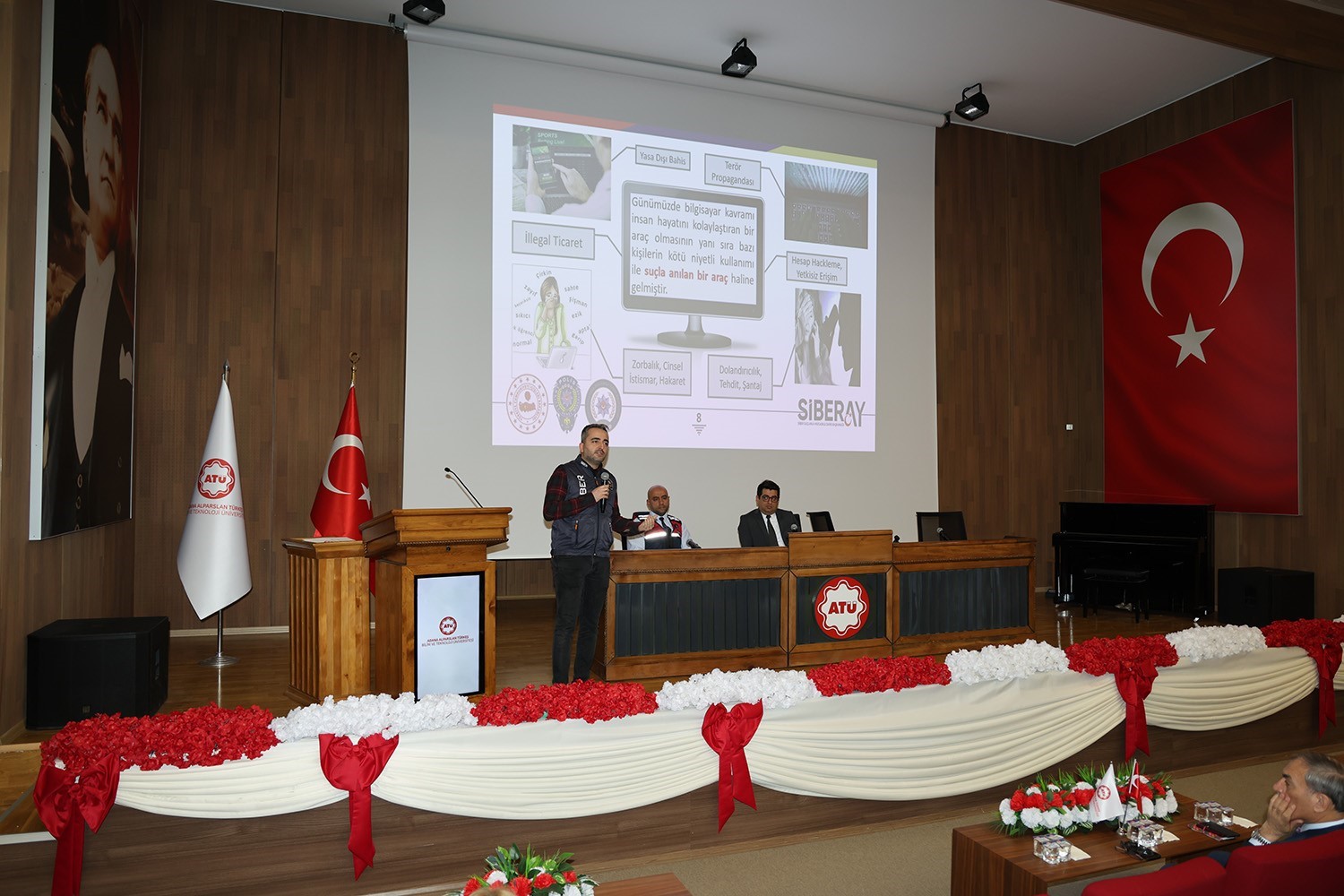 ATÜ’de öğrenciler İBAN dolandırıcılığına karşı bilgilendirildi
