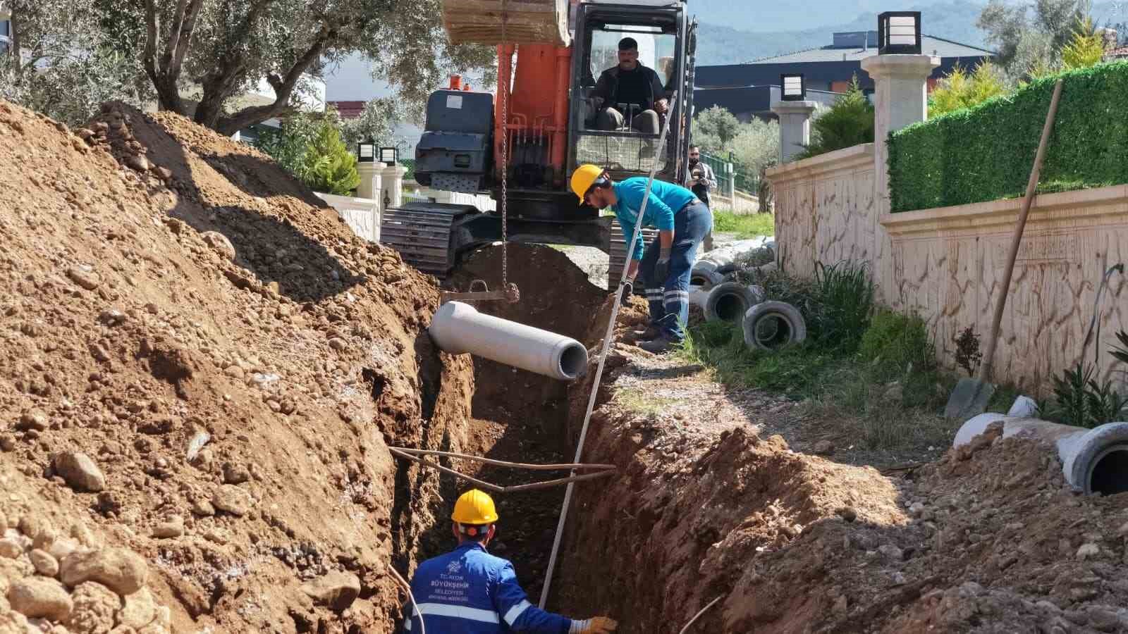 Aydın Büyükşehir’den Davutlar’da altyapı yatırımı

