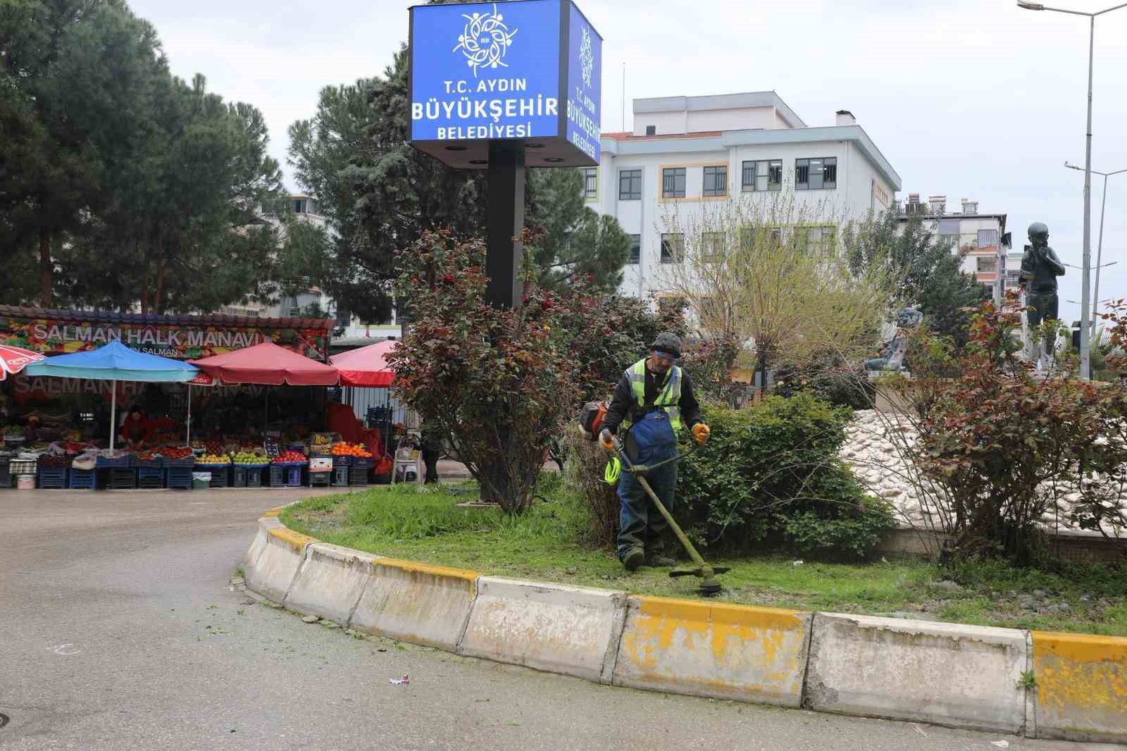 Aydın Büyükşehir’den Germencik ve İncirliova’da yeşil alan çalışması
