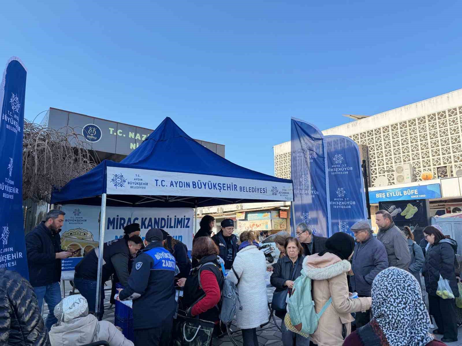 Aydın Büyükşehir’den Miraç Kandili hayrı
