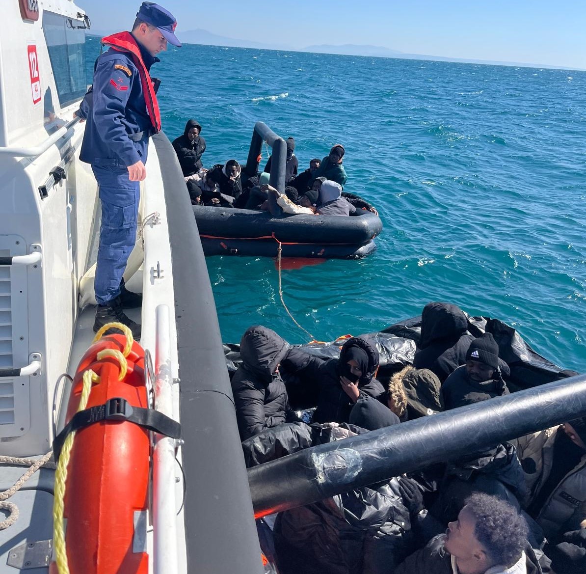 Aydın’da 31 düzensiz göçmen kurtarıldı
