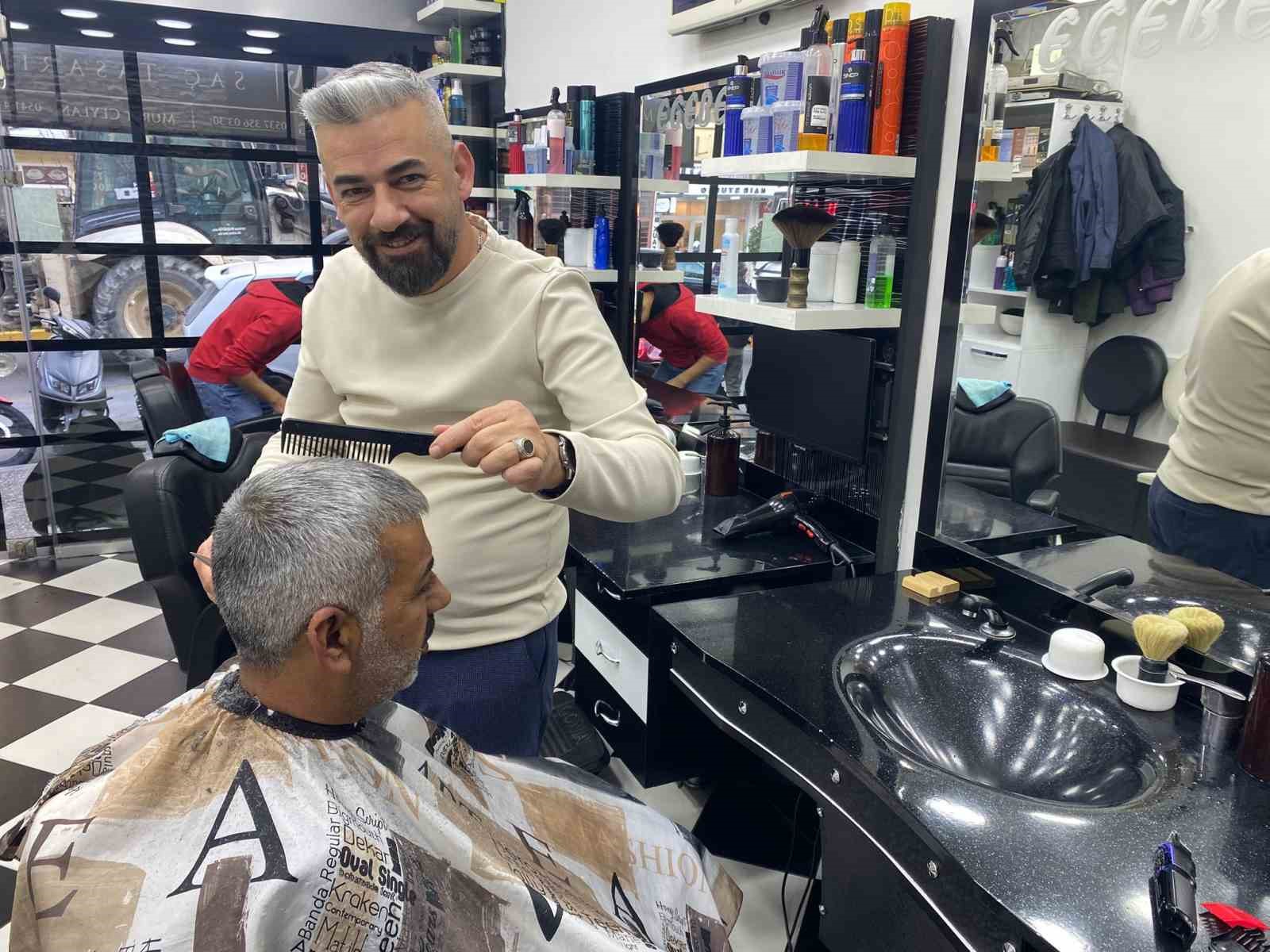 Aydın’da bayram tıraşı telaşı başladı
