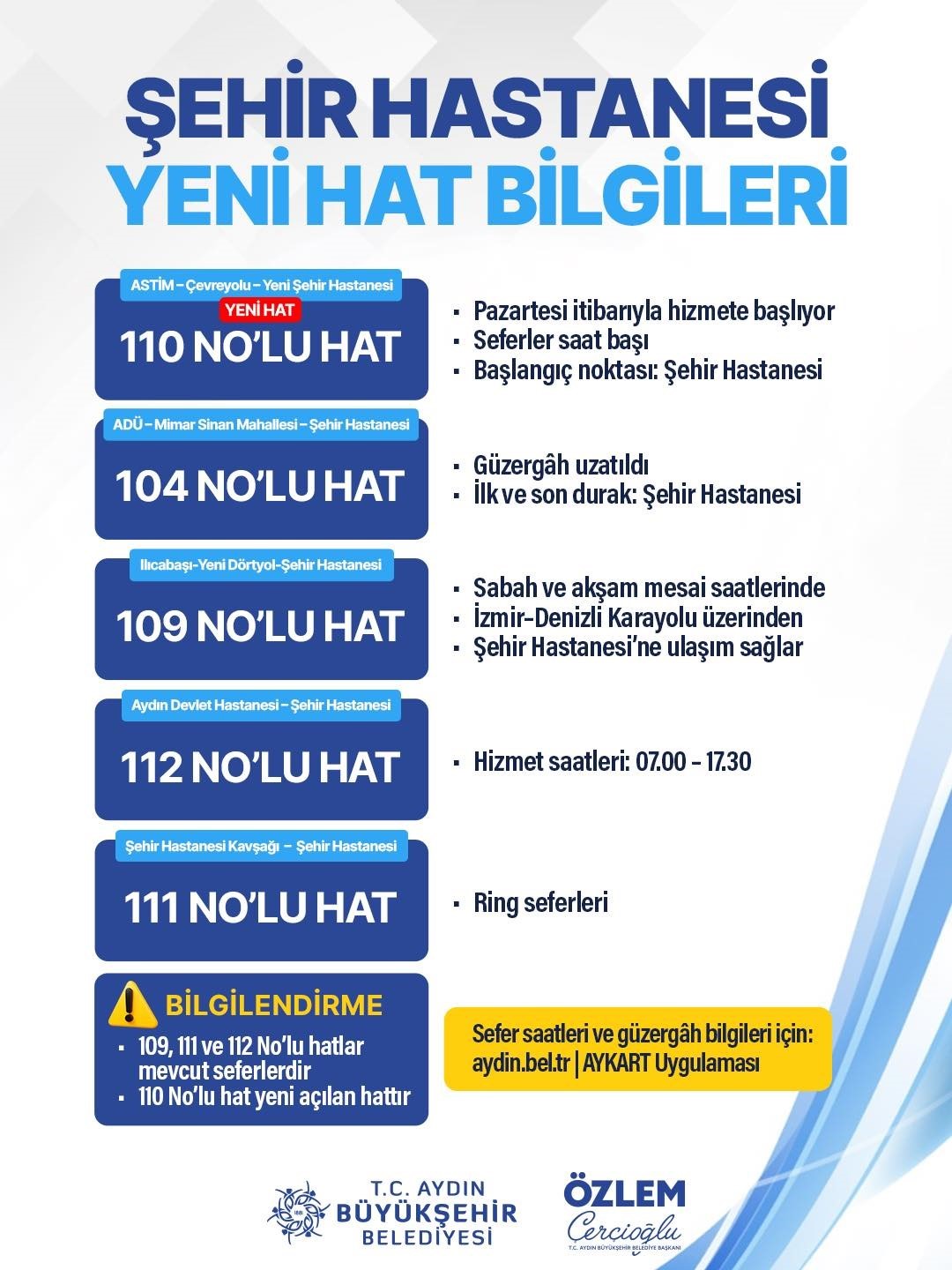 Aydın’da Şehir Hastanesi için yeni toplu taşıma düzenlemesi

