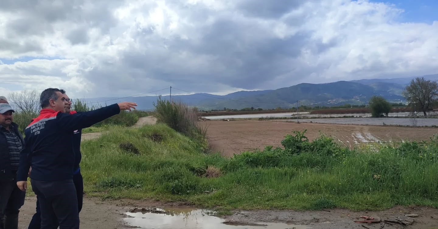 Aydın’da sular altında kalan arazilerde kesin zarar tespiti yapıldı
