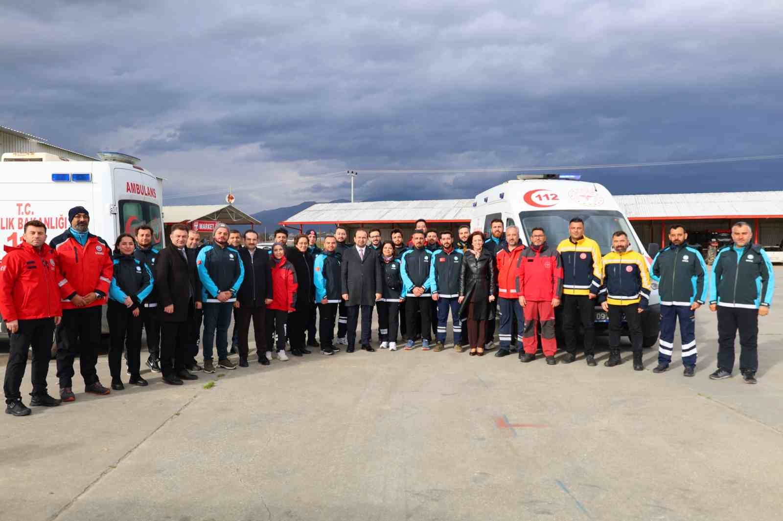 Aydın’da UMKE personeline ambulans sürüş güvenliği eğitimi
