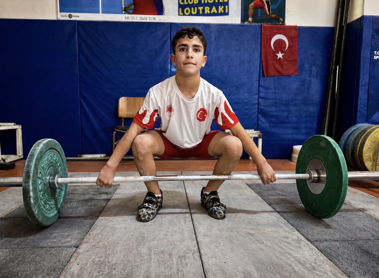 Azimle başladığı halterde 12 yaşında Türkiye şampiyonluğuna ulaştı
